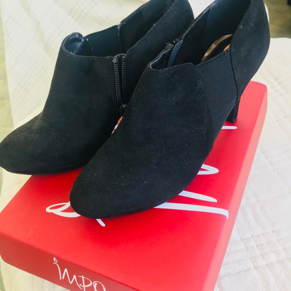 Impo black heel booties
